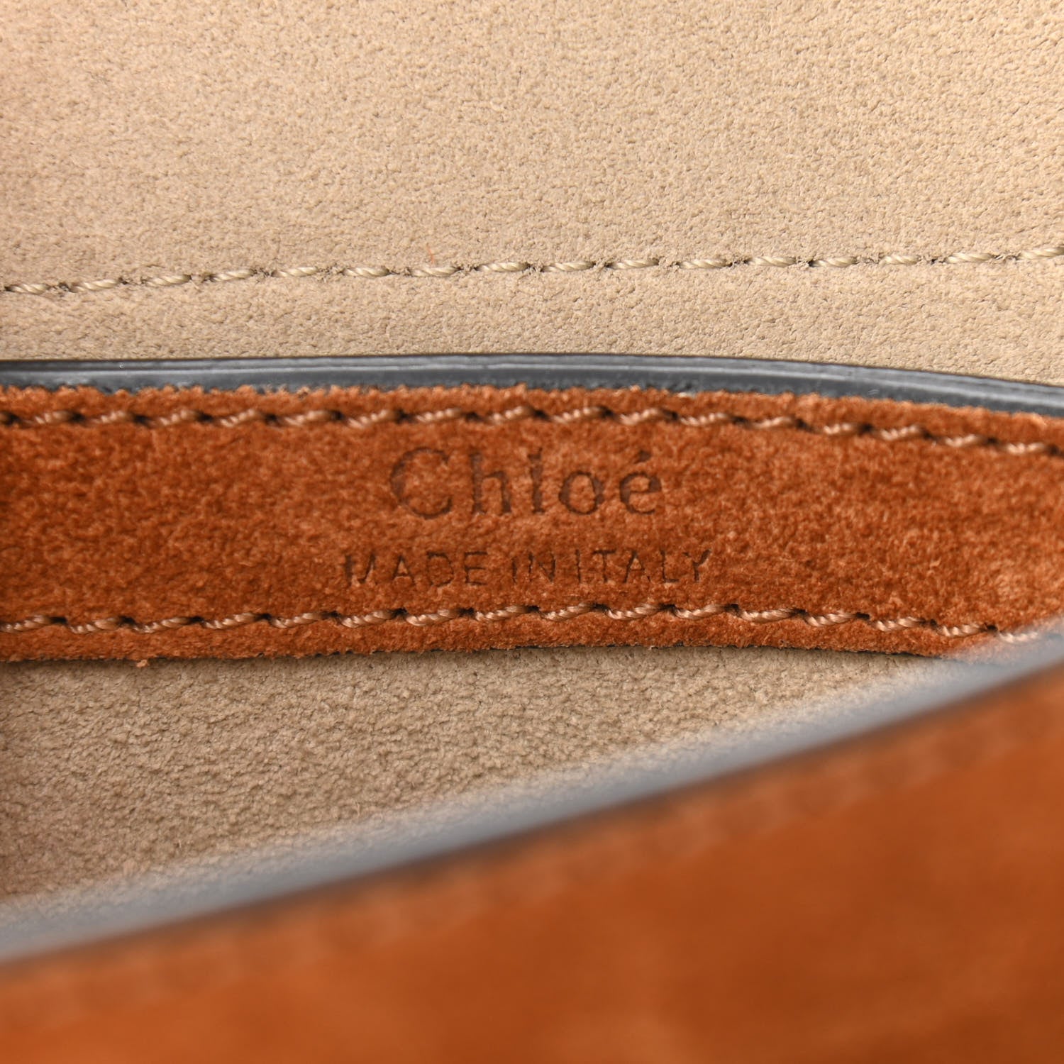 Chloe Suede Calfskin Braided Small Hudson Shoulder Bag Caramel 6 of 9