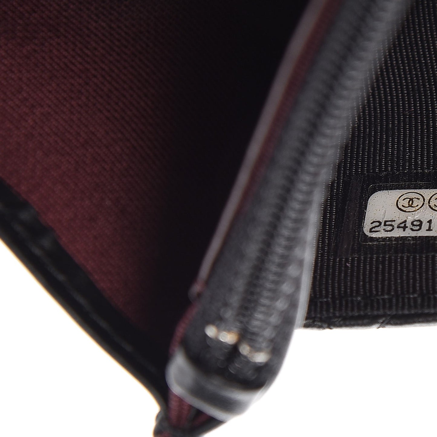 Aged Calfskin Quilted Reissue Wallet On Chain WOC Black