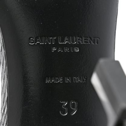 Saint Laurent Glitter Opyum 85 Sandals 39 Black 6 of 13