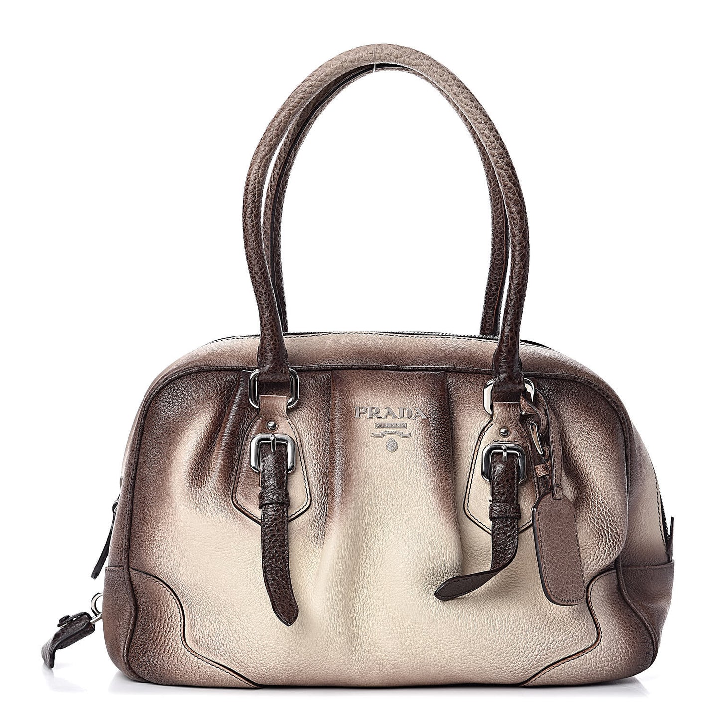 Cervo Lux Bowler Bag Brown