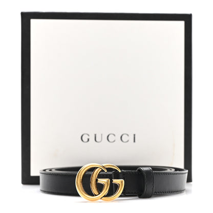 Gucci Calfskin Double G 20mm Belt 105 42 Black 5 of 5