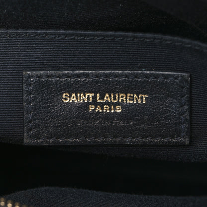 Saint Laurent Calfskin Matelasse Monogram Lou Camera Bag Black 6 of 10