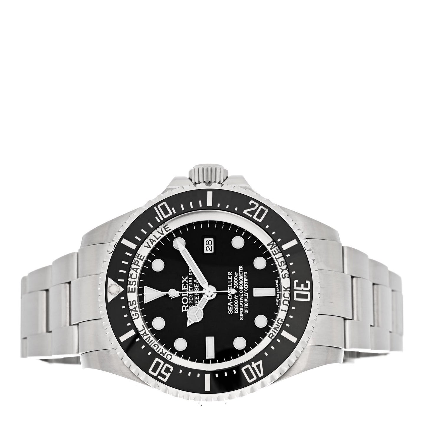 Stainless Steel 44mm Oyster Perpetual Date Sea-Dweller Deepsea Watch Black 116660