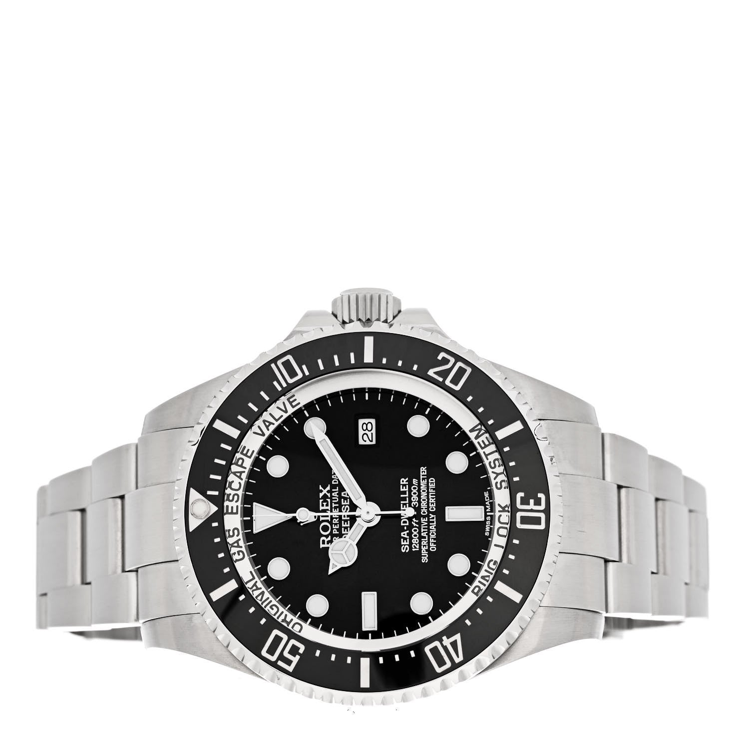 Rolex Stainless Steel 44mm Oyster Perpetual Date Sea-Dweller Deepsea Watch Black 116660 2 of 4