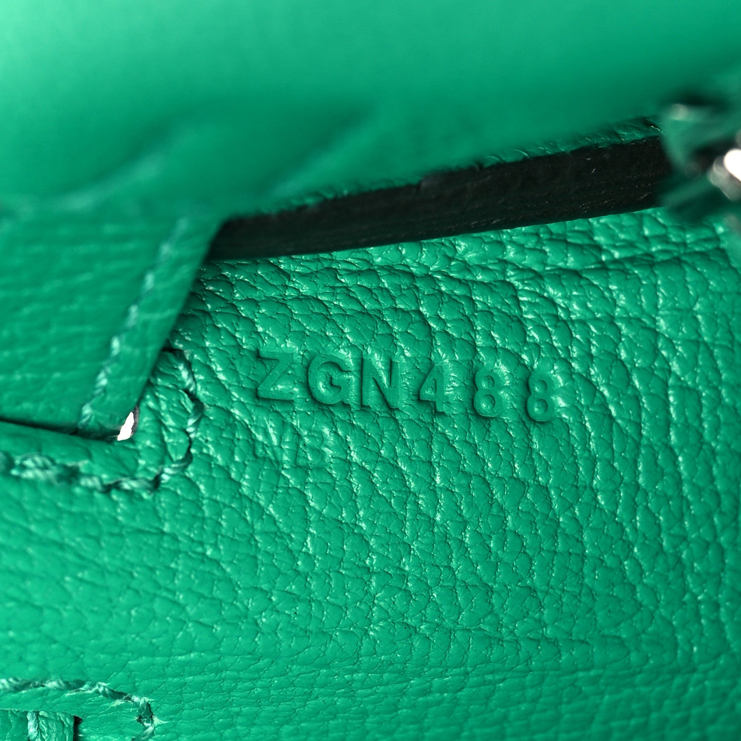 Hermes Togo Kelly Retourne 25 Menthe 7 of 11
