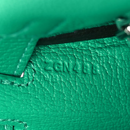 Hermes Togo Kelly Retourne 25 Menthe 7 of 11