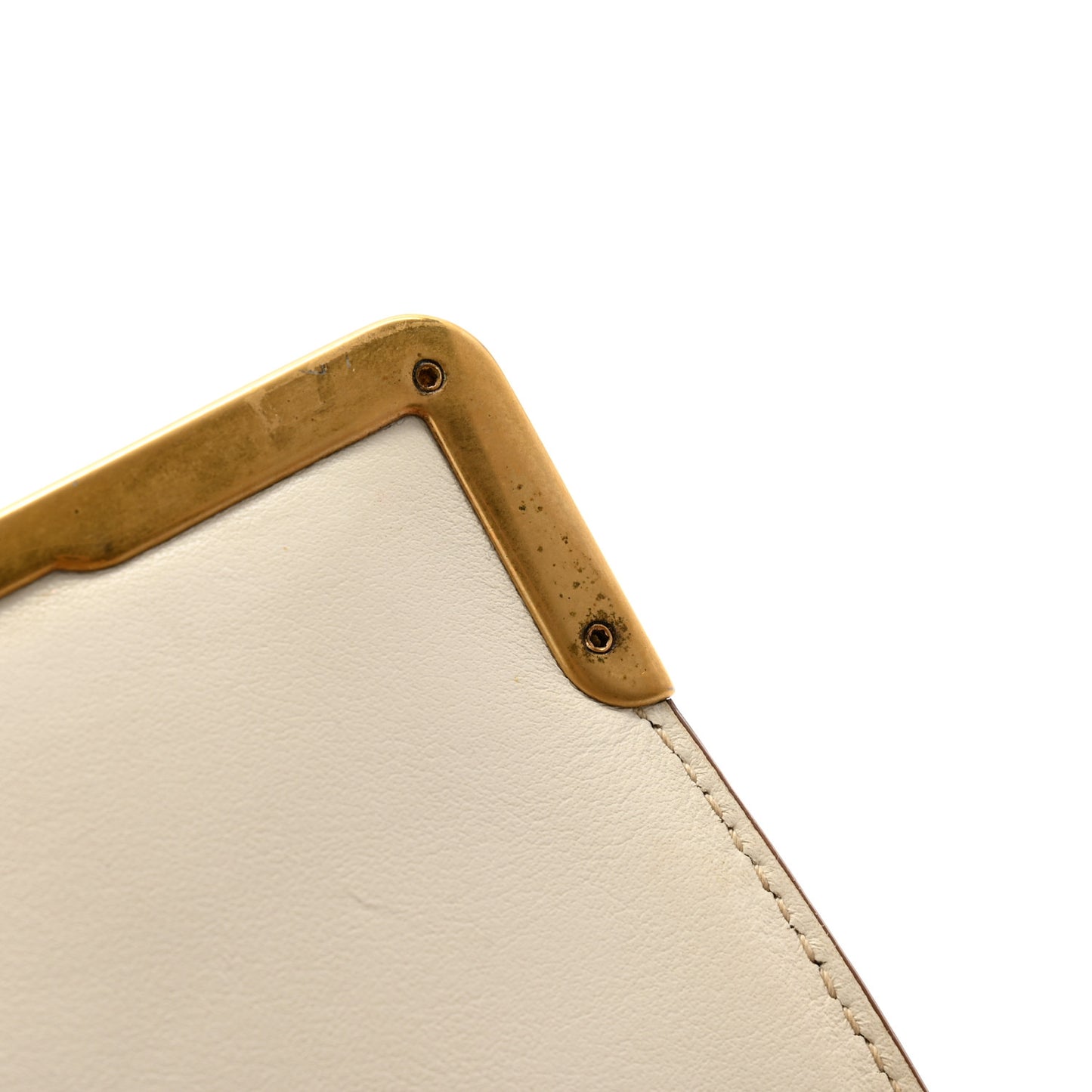 City Calf Saffiano Laser Cut Cahier Bag Talco