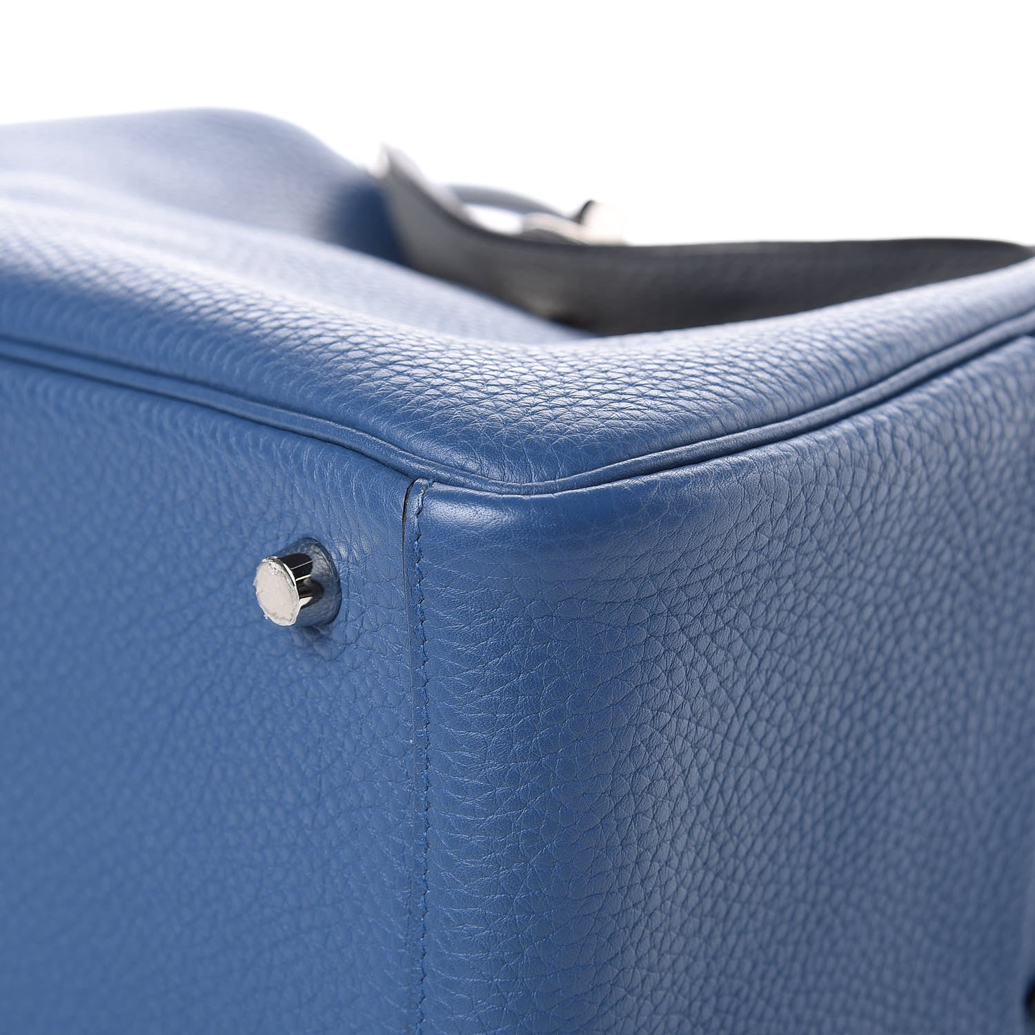 Hermes Taurillon Clemence Lindy 26 Bleu Agate 9 of 13
