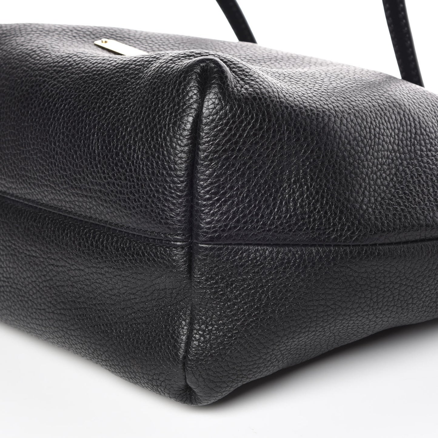 London Grainy Calfskin Small Salisbury Tote Black