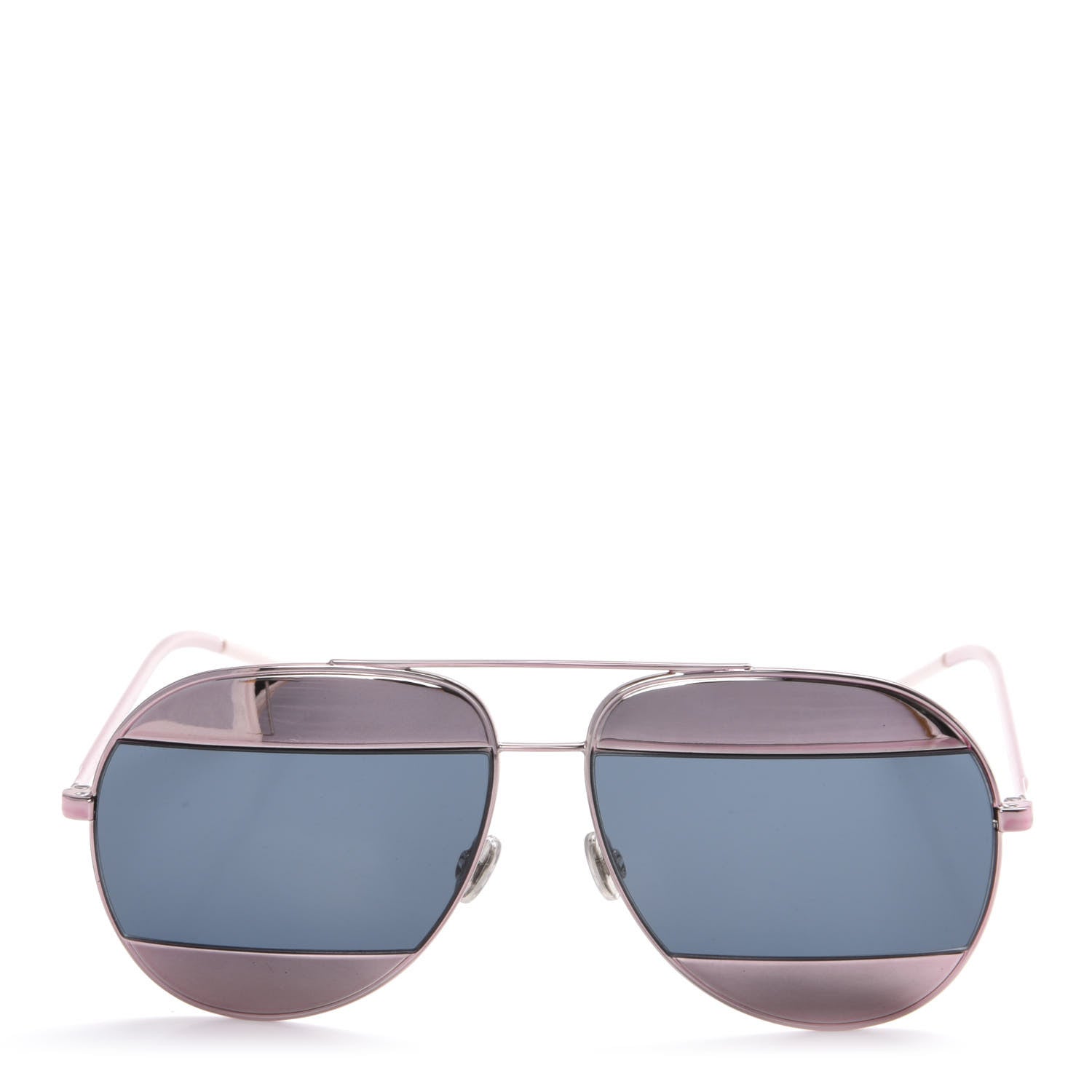 Christian Dior Split 1 Aviator Sunglasses Pink Blue 2 of 8