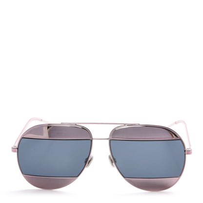 Christian Dior Split 1 Aviator Sunglasses Pink Blue 2 of 8