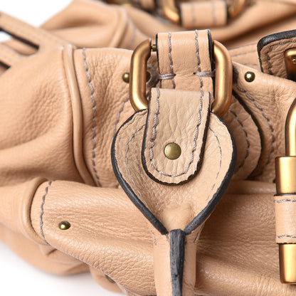 Chloe Calfskin Paddington Front Pocket Tote Tan 8 of 13