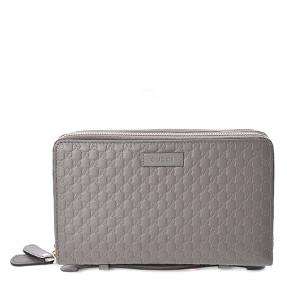 Gucci Soft Microguccissima Zip Around Top Handle Travel Wallet Loess 1 of 7