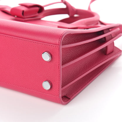 Saint Laurent Grained Calfskin Nano Sac De Jour Fuchsia 10 of 10