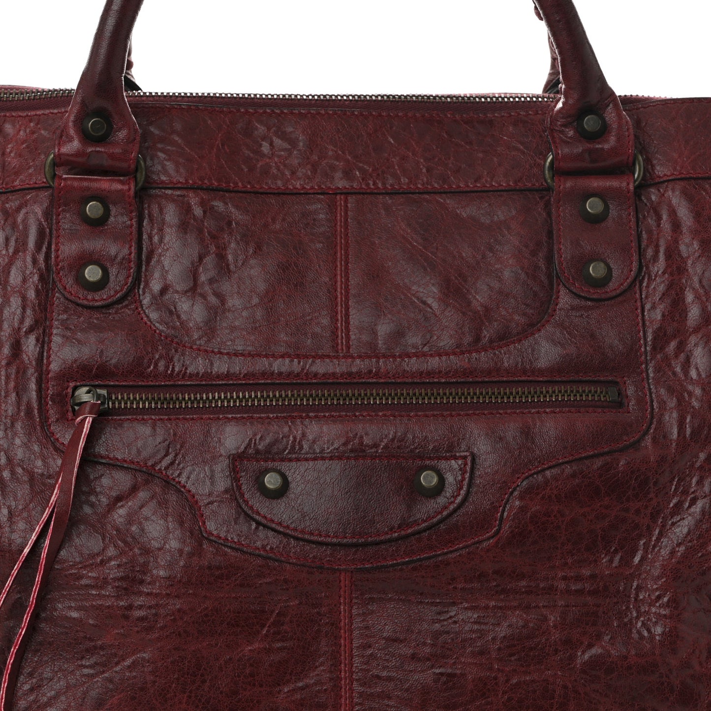 Agneau Classic Hardware Work Rouge Cerise