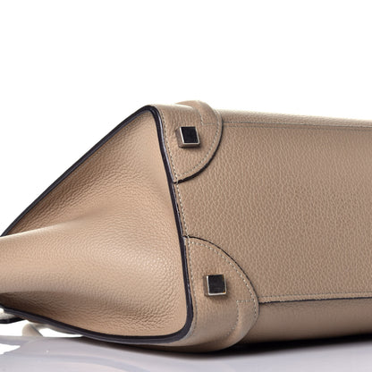 Celine Drummed Calfskin Micro Luggage Dune 7 of 8