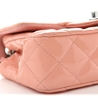 Chanel Patent Calfskin Quilted Extra Mini Rectangular Flap Pink 9 of 11