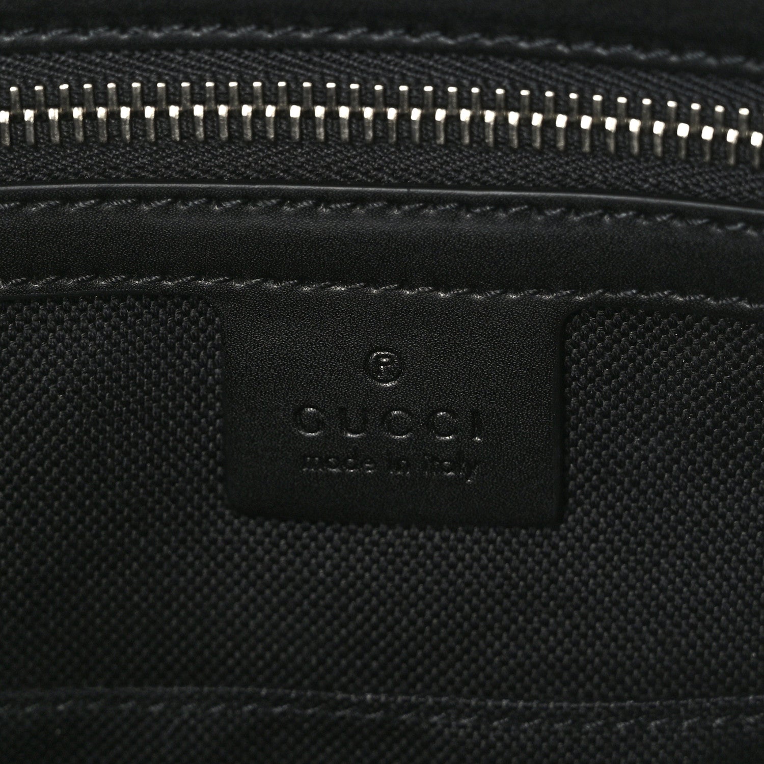 Gucci GG Supreme Monogram Appia Calfskin Web Briefcase Black 7 of 10