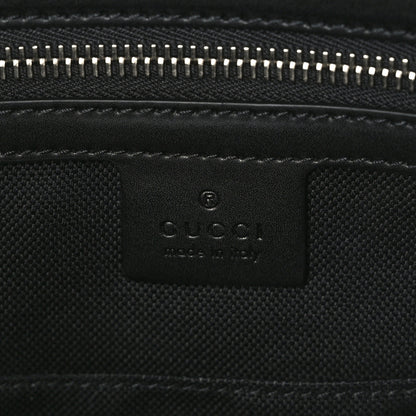 Gucci GG Supreme Monogram Appia Calfskin Web Briefcase Black 7 of 10