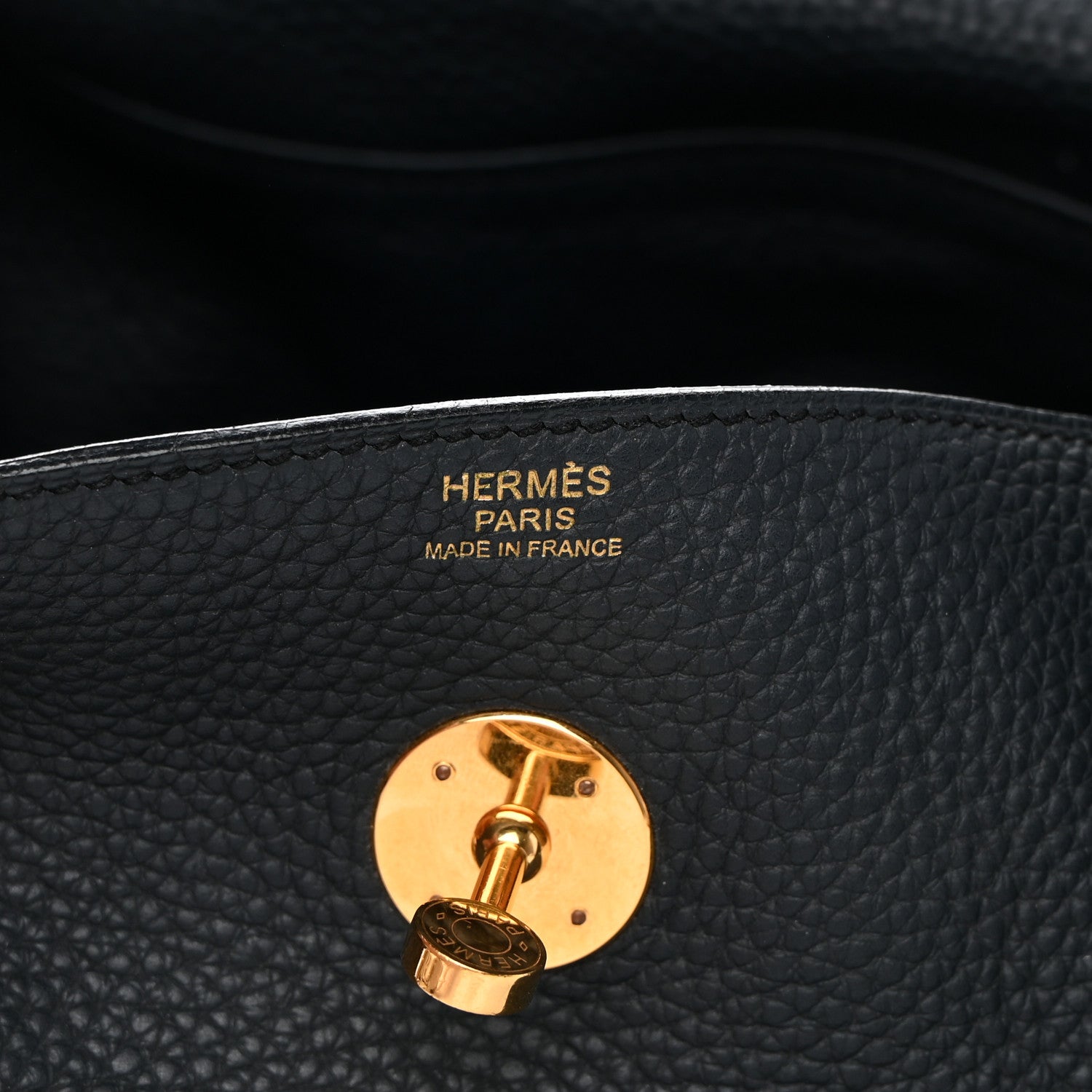 Hermes Taurillon Clemence Lindy 30 Bleu Indigo 6 of 16