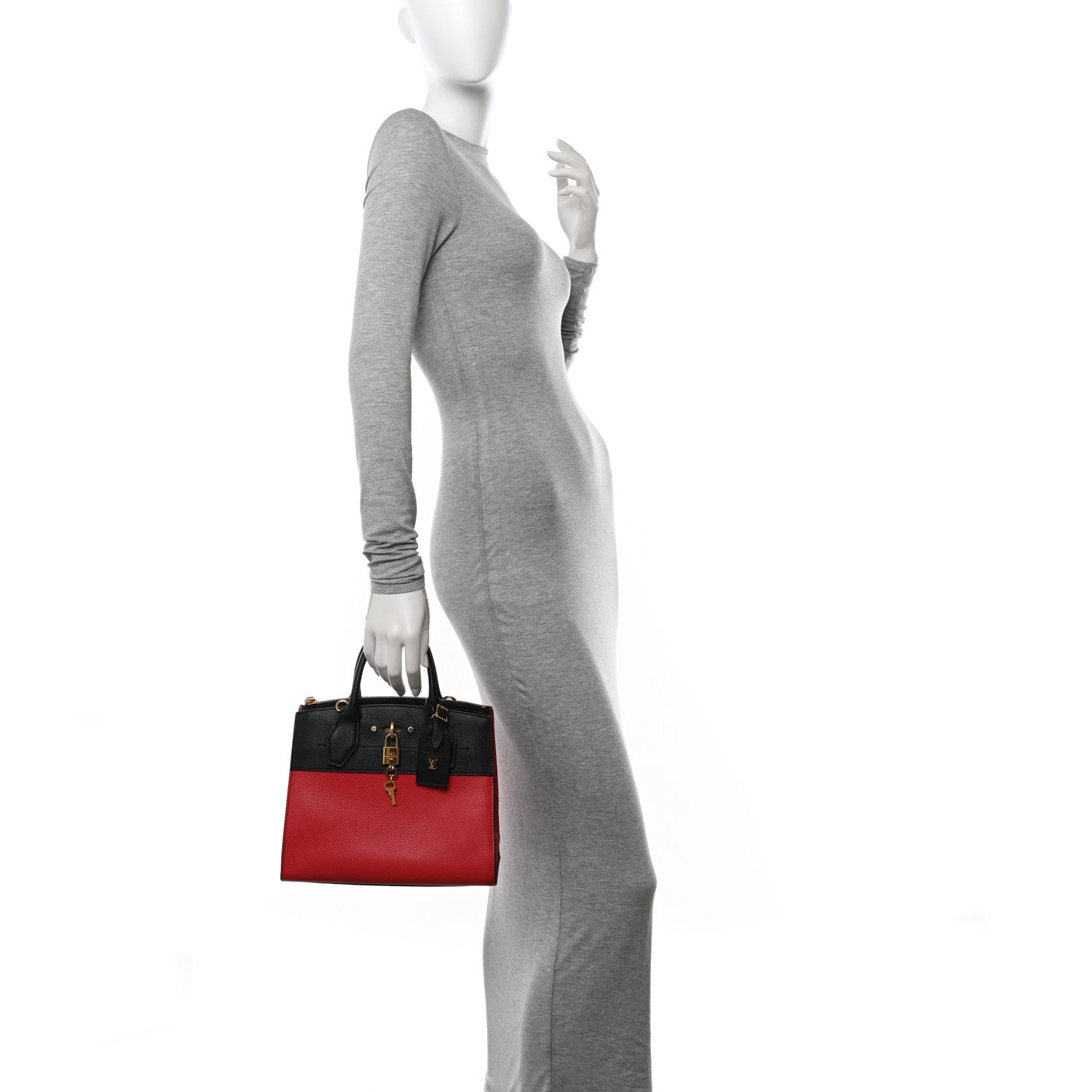 Louis Vuitton Taurillon City Steamer PM Black Rouge 2 of 9