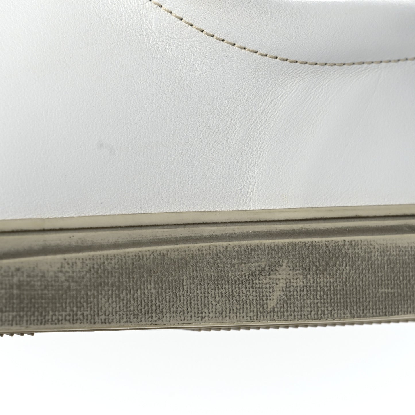 Calfskin Velour Andy Low Top Sneakers 42 Black White