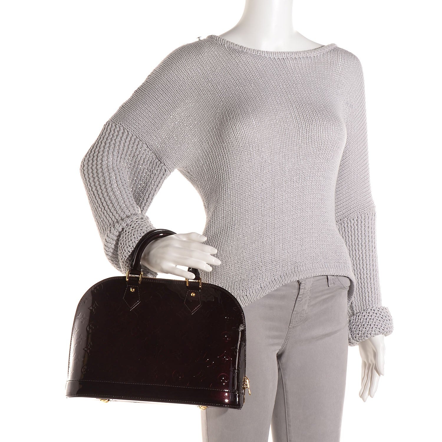 Louis Vuitton Vernis Alma PM Amarante 2 of 7