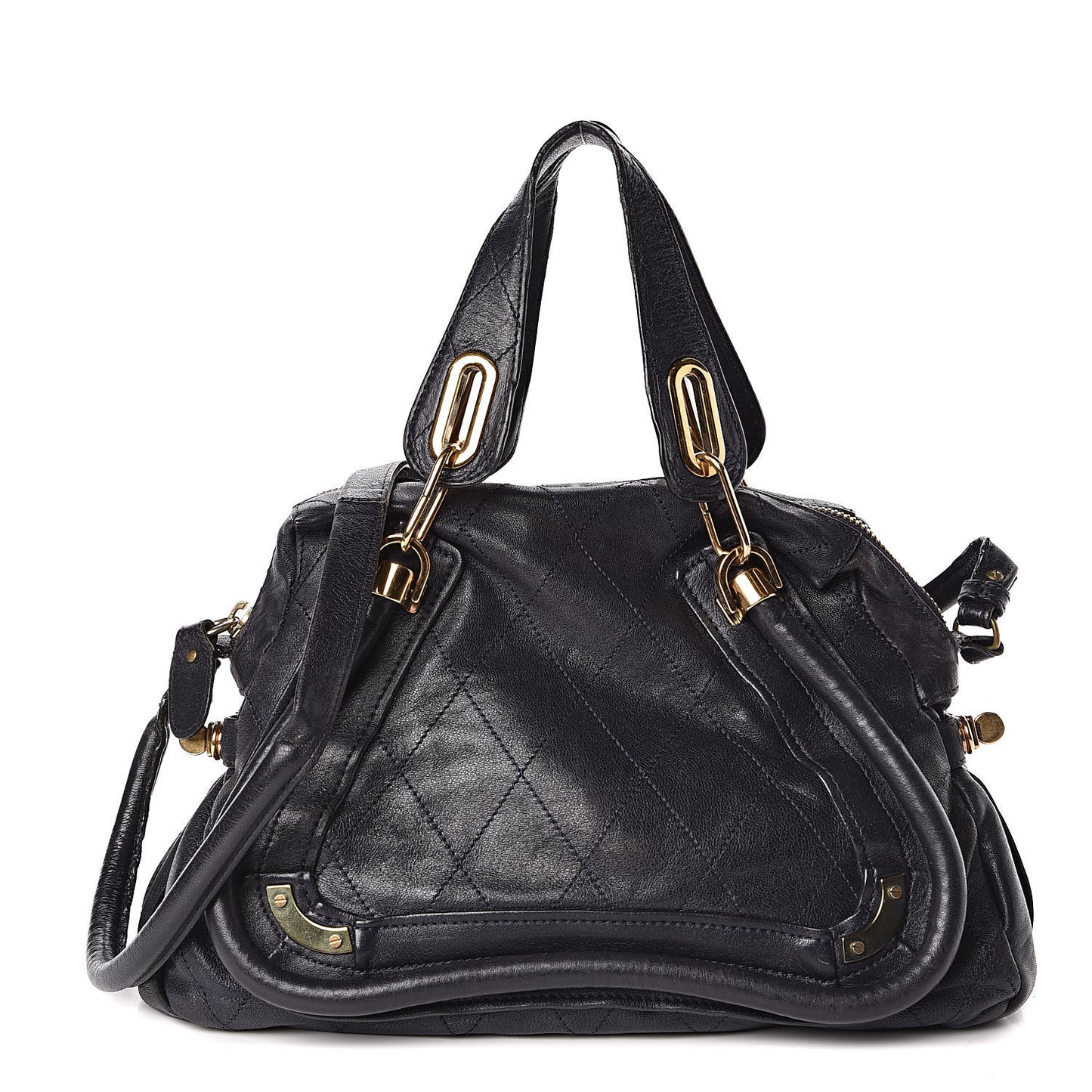 Sheepskin Stitched Medium Paraty Navy
