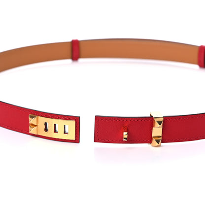 Hermes Epsom Collier de Chien 24 Belt Rouge Piment 6 of 6