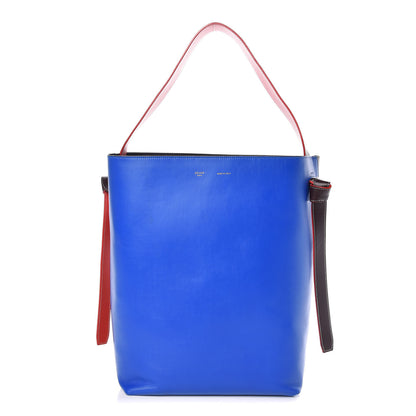 Celine Shiny Smooth Calfskin Small Twisted Cabas Bright Blue 1 of 10