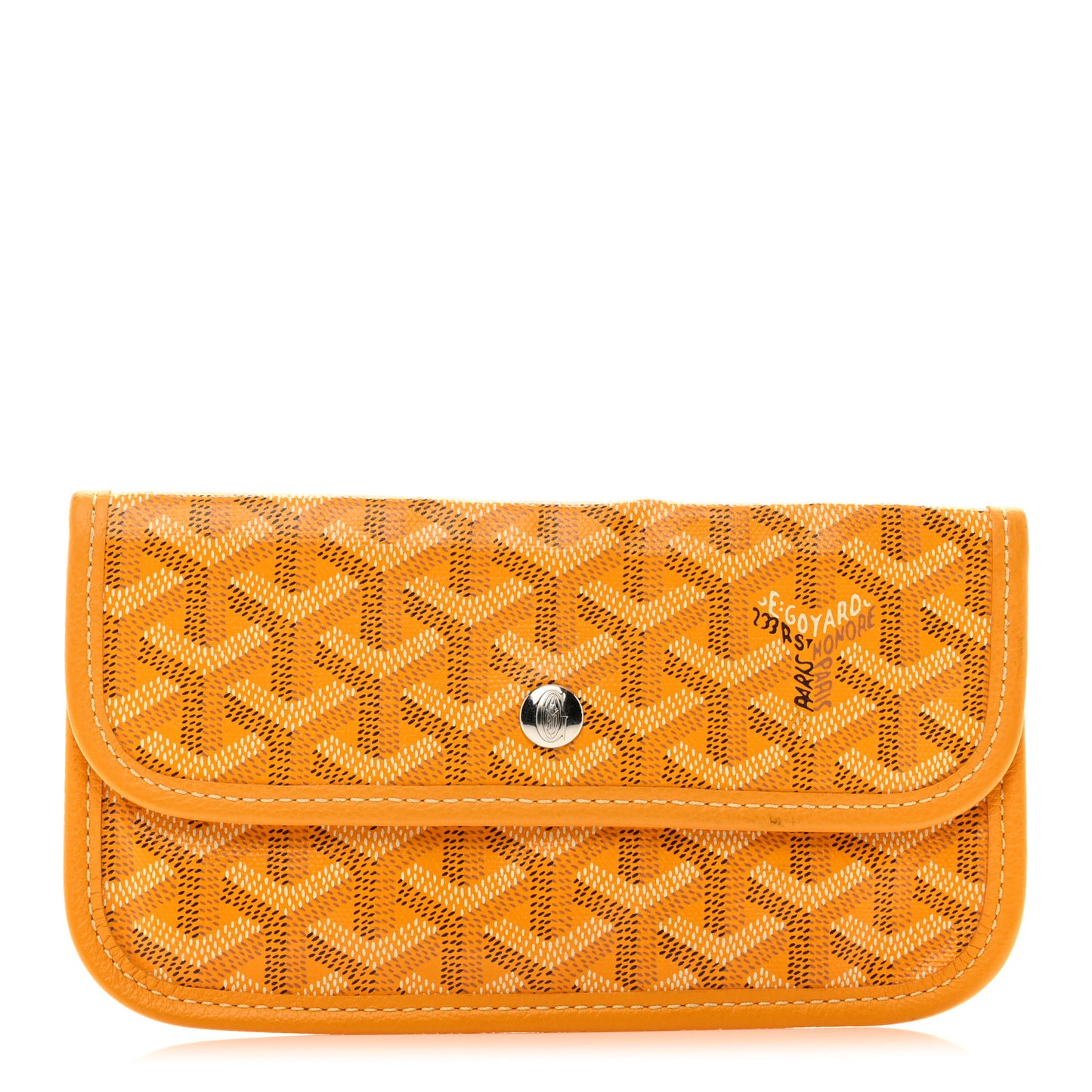Goyardine Pouch Yellow