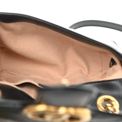 Gucci Calfskin Matelasse Mini GG Marmont Shoulder Bag Black 4 of 15