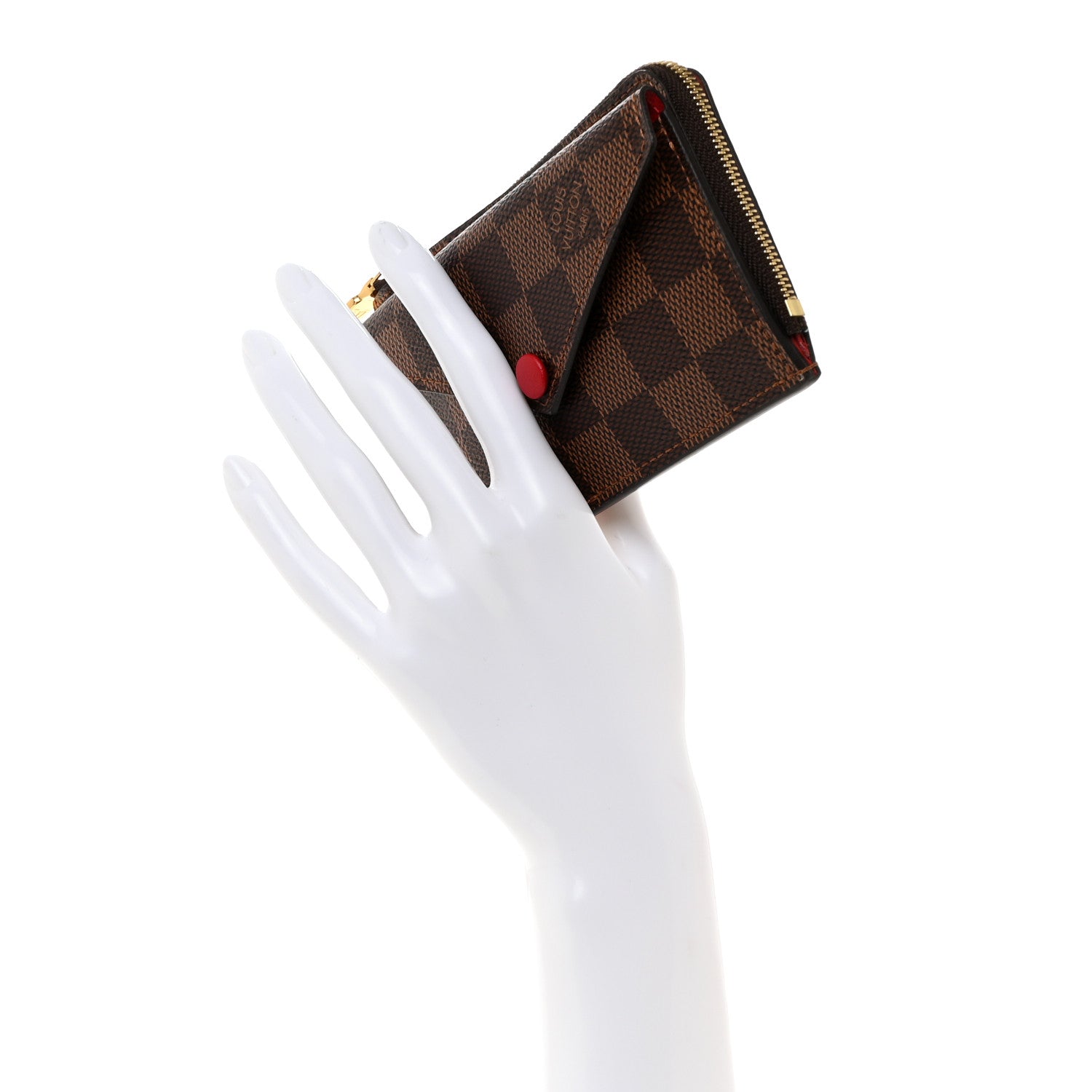 Louis Vuitton Damier Ebene Recto Verso Card Holder Red 2 of 6