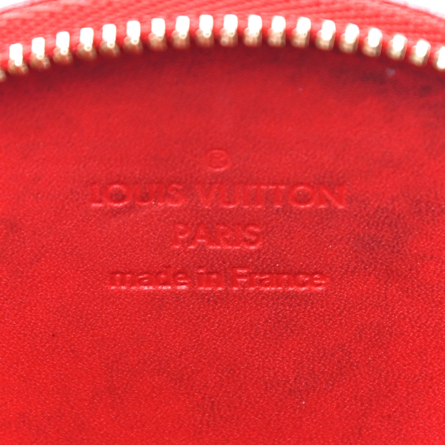 Louis Vuitton Vernis Roses Chapeau Coin Purse Orange Sunset 12 of 16