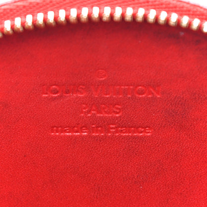 Louis Vuitton Vernis Roses Chapeau Coin Purse Orange Sunset 12 of 16