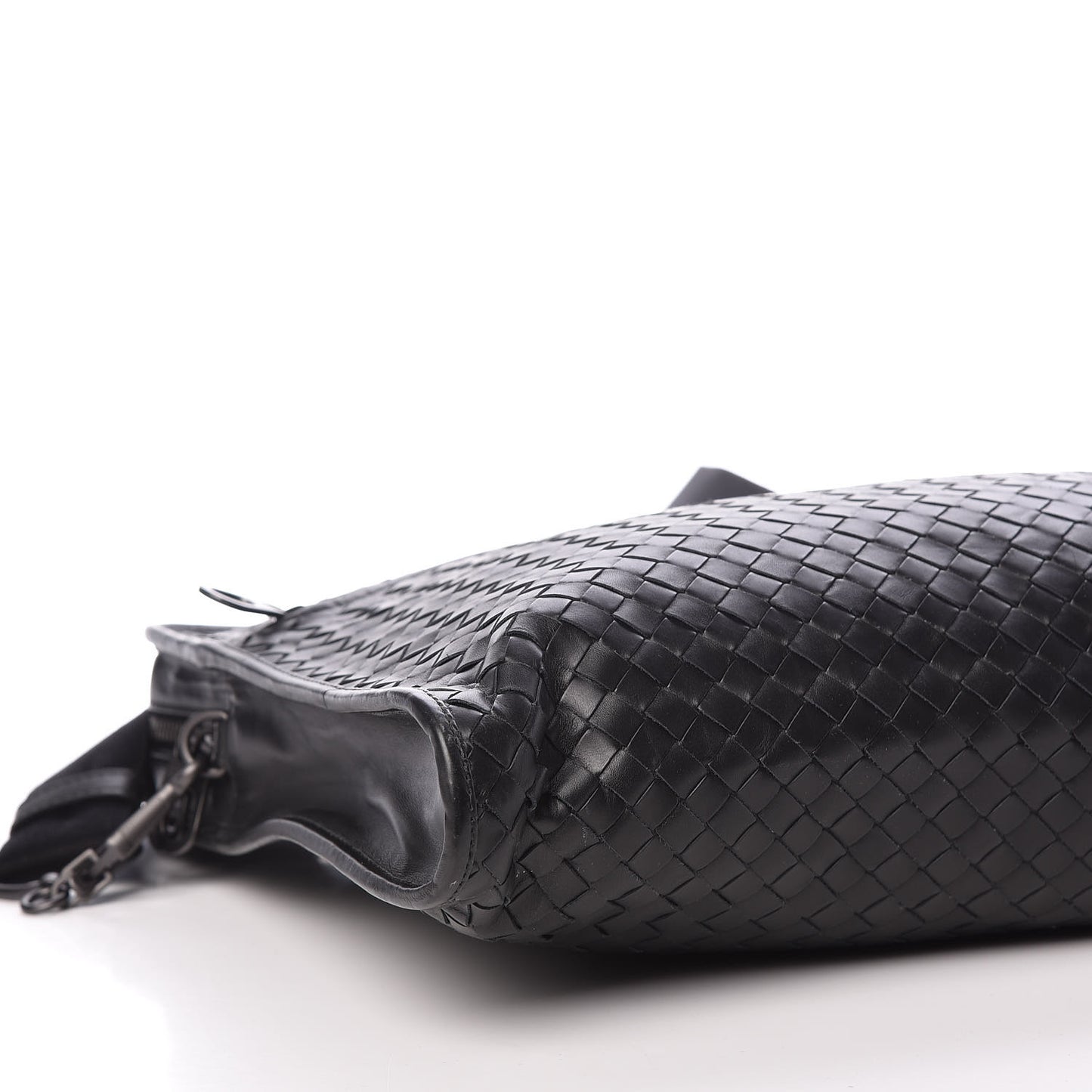 Calfskin Leggero Intrecciato Briefcase Black