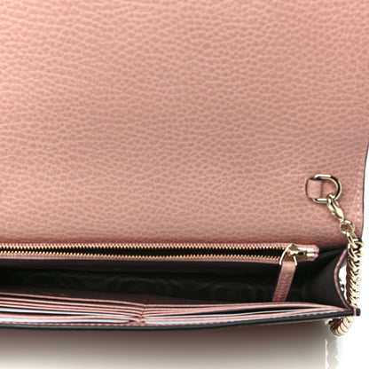Gucci Dollar Calfskin Medium Betty Chain Wallet Soft Pink 4 of 8