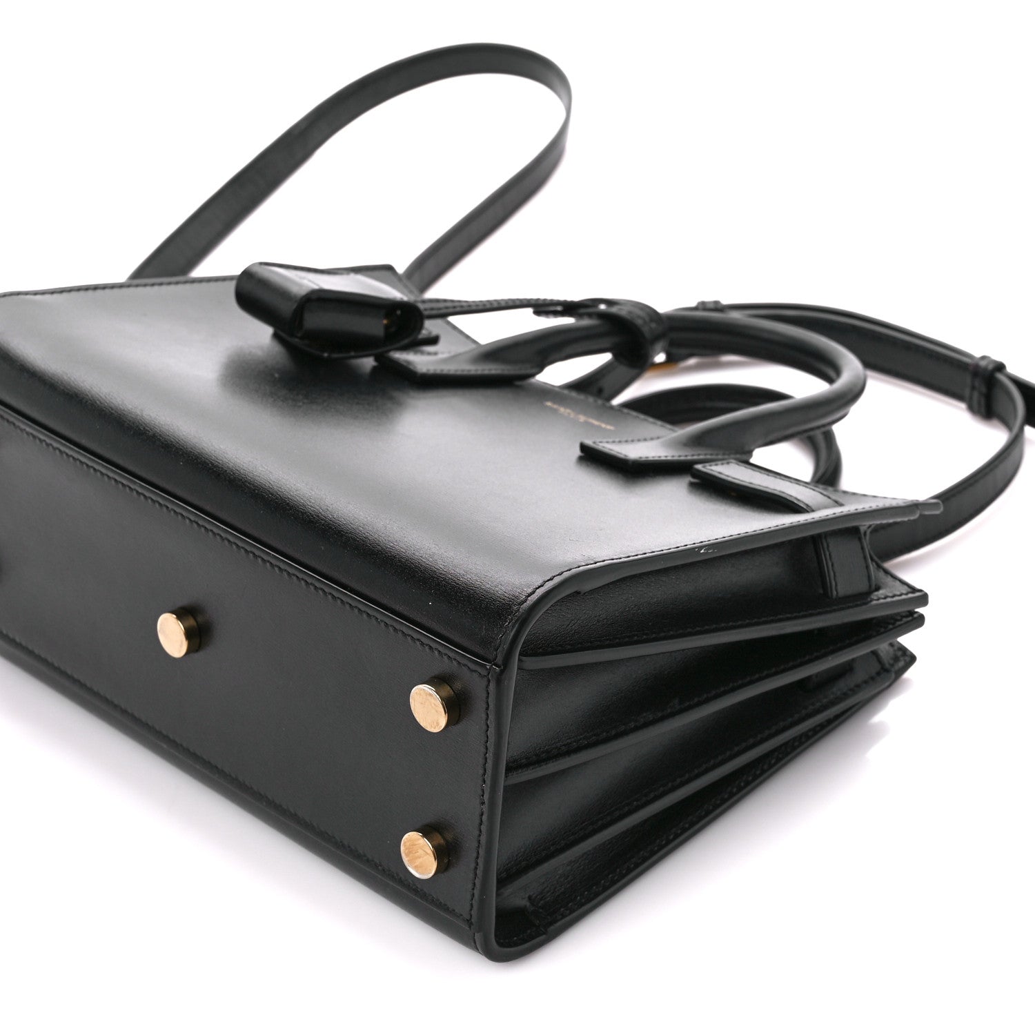 Saint Laurent Calfskin Nano Sac De Jour Black 12 of 13