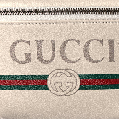 Gucci Grained Calfskin Small Logo Belt Bag White 8 of 10