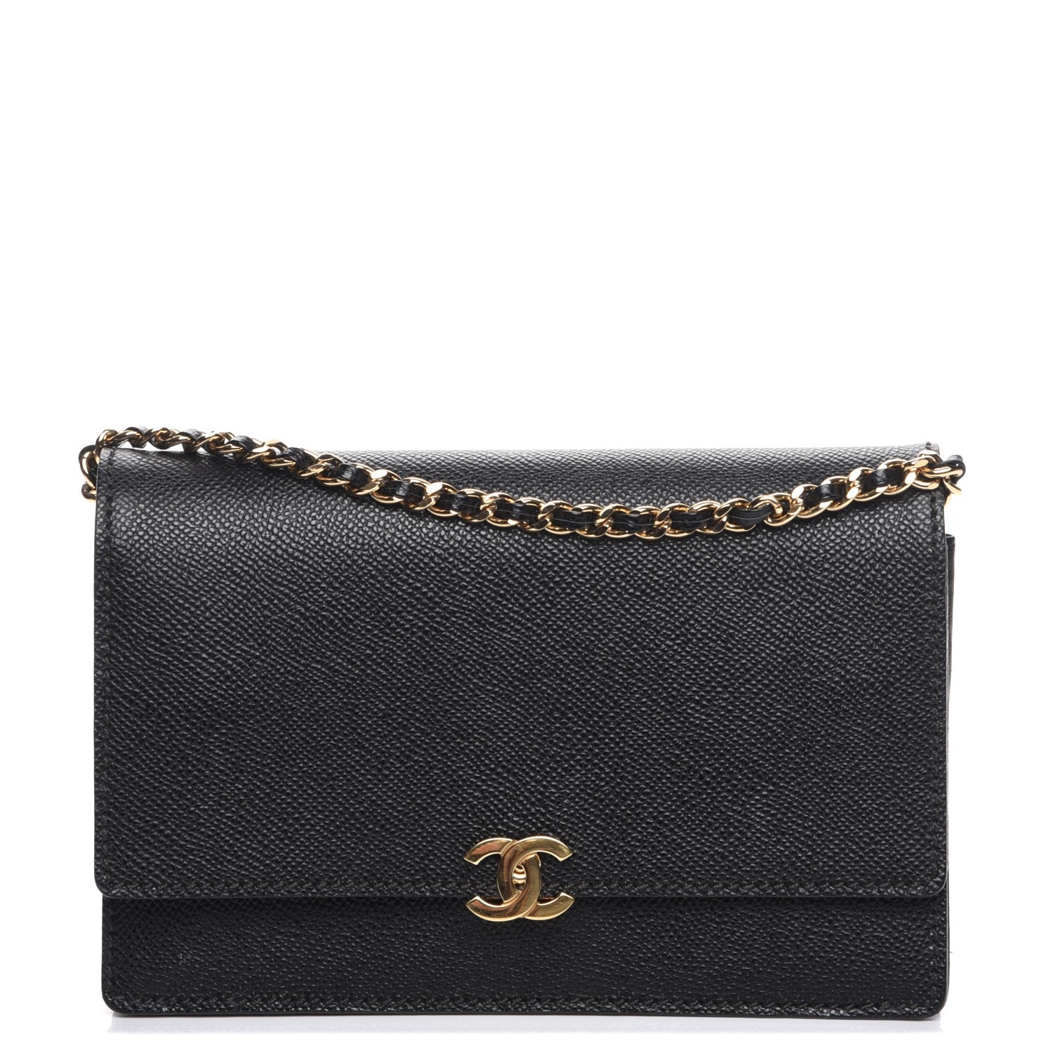 Chanel Caviar Wallet On Chain WOC Black 1 of 9
