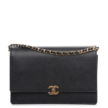 Chanel Caviar Wallet On Chain WOC Black 1 of 9