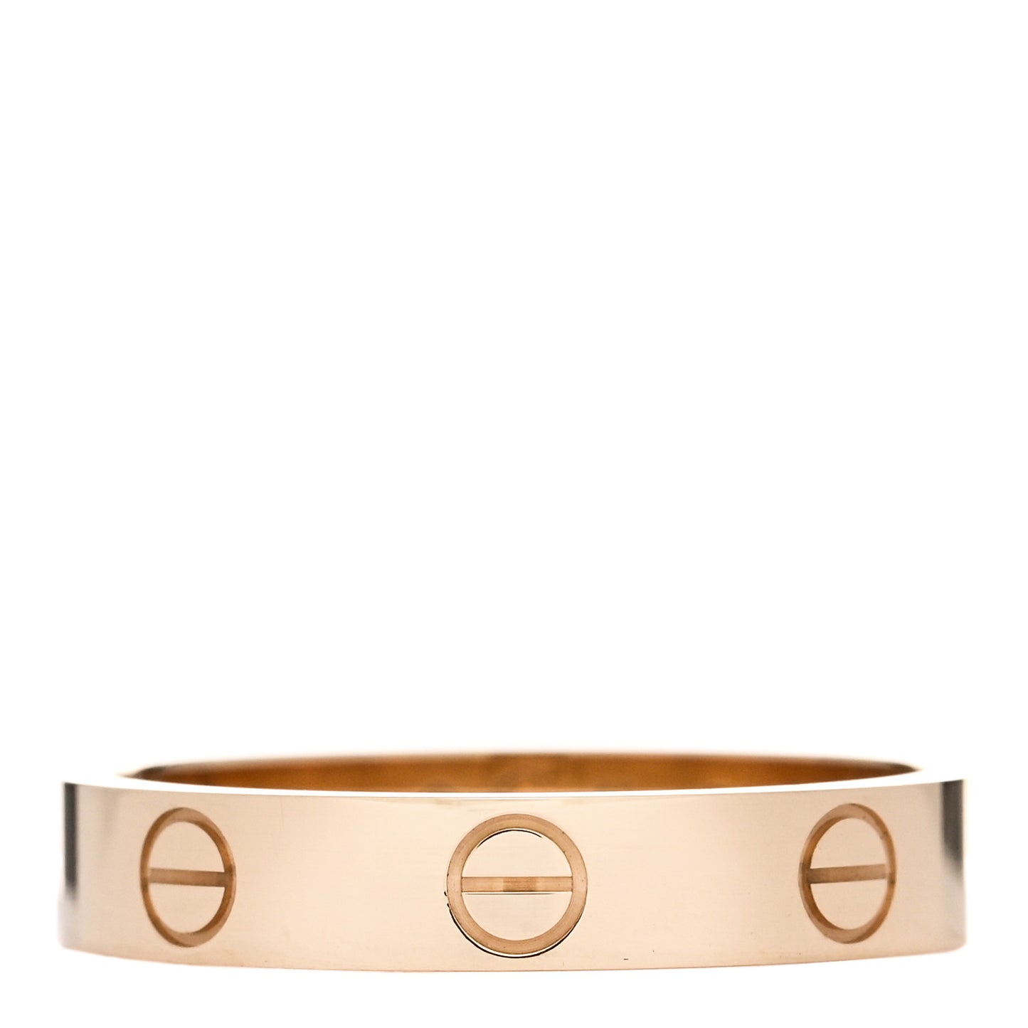 18K Yellow Gold 3.5mm LOVE Wedding Band Ring 54 6.75