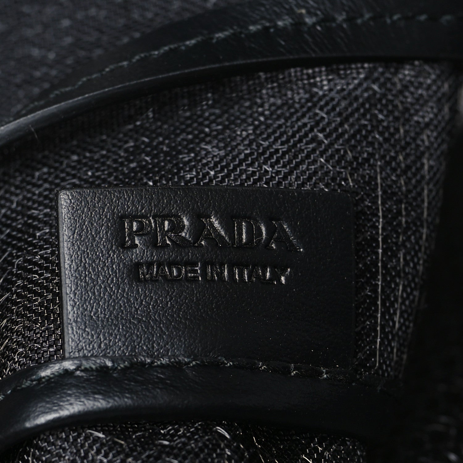 Prada Mesh Sequin Spazzolato Logo Tote Black 6 of 11