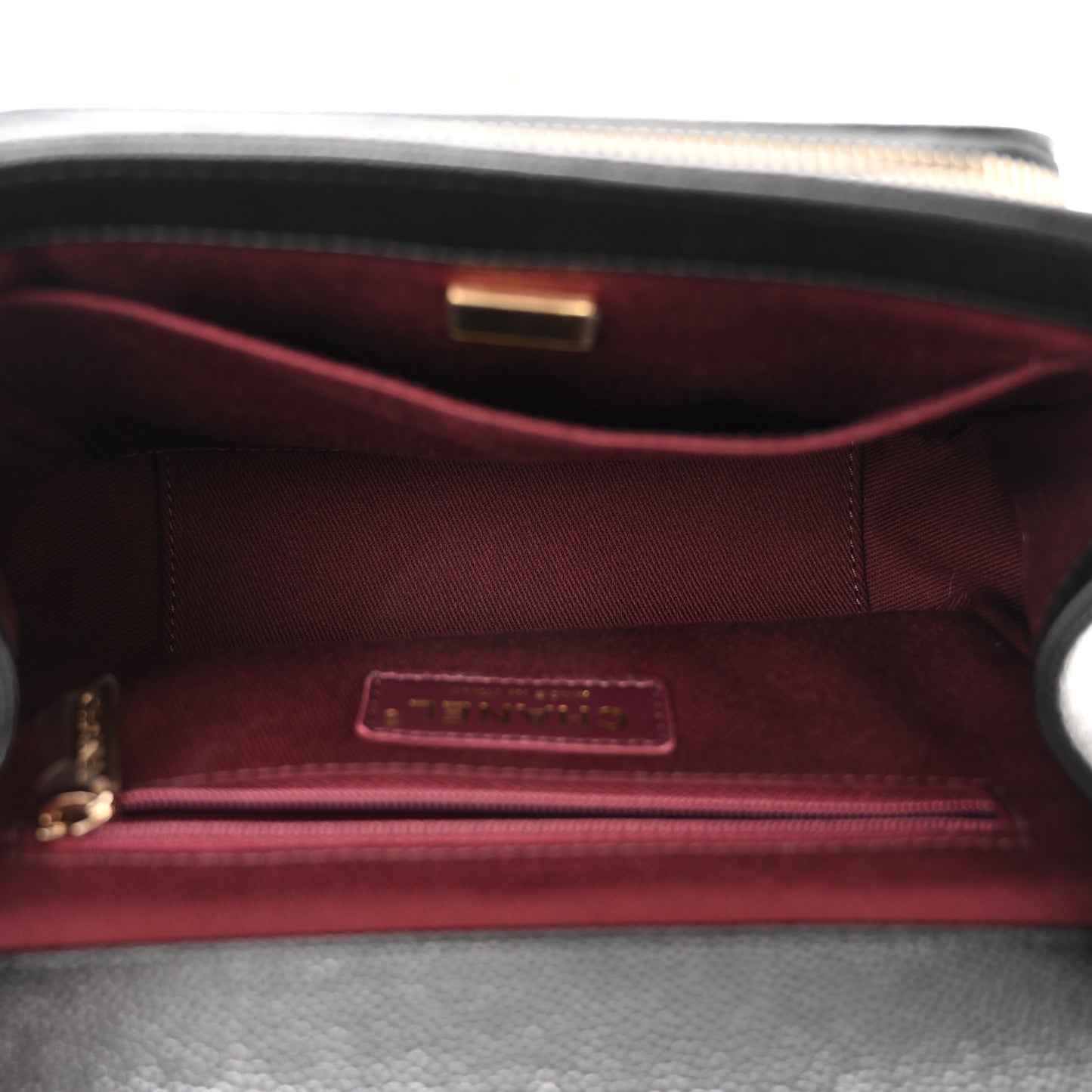 Caviar Quilted Small Business Affinity Flap Black