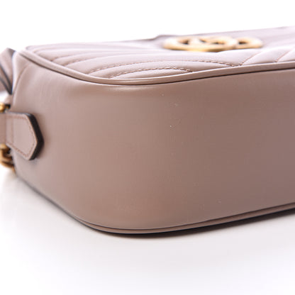 Gucci Calfskin Matelasse Small GG Marmont Chain Shoulder Bag Porcelain Rose 8 of 9