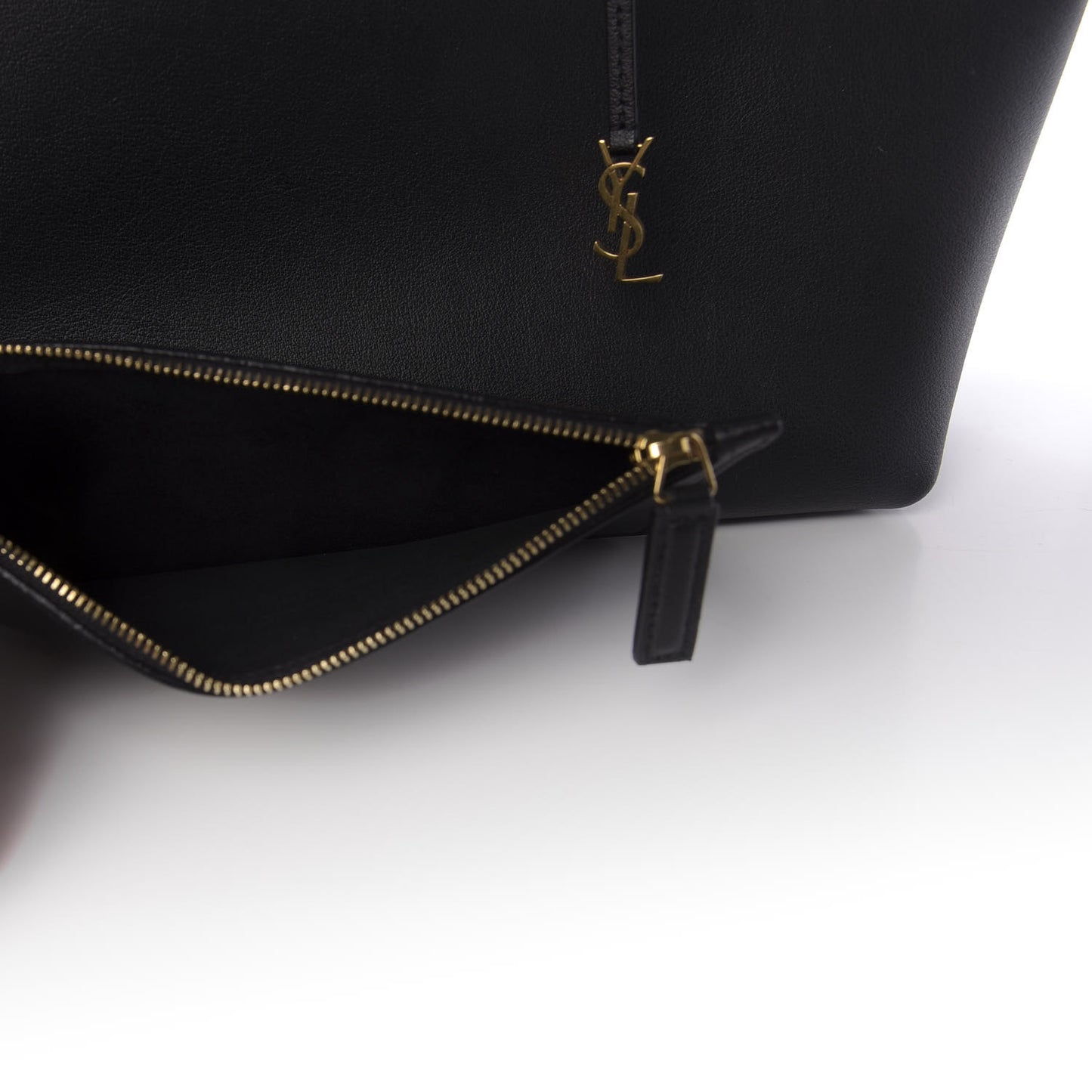 Calfskin Large Shopping Tote Black