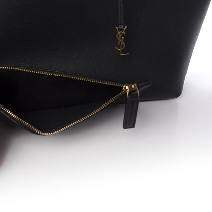 Saint Laurent Calfskin Large Shopping Tote Black 7 of 13