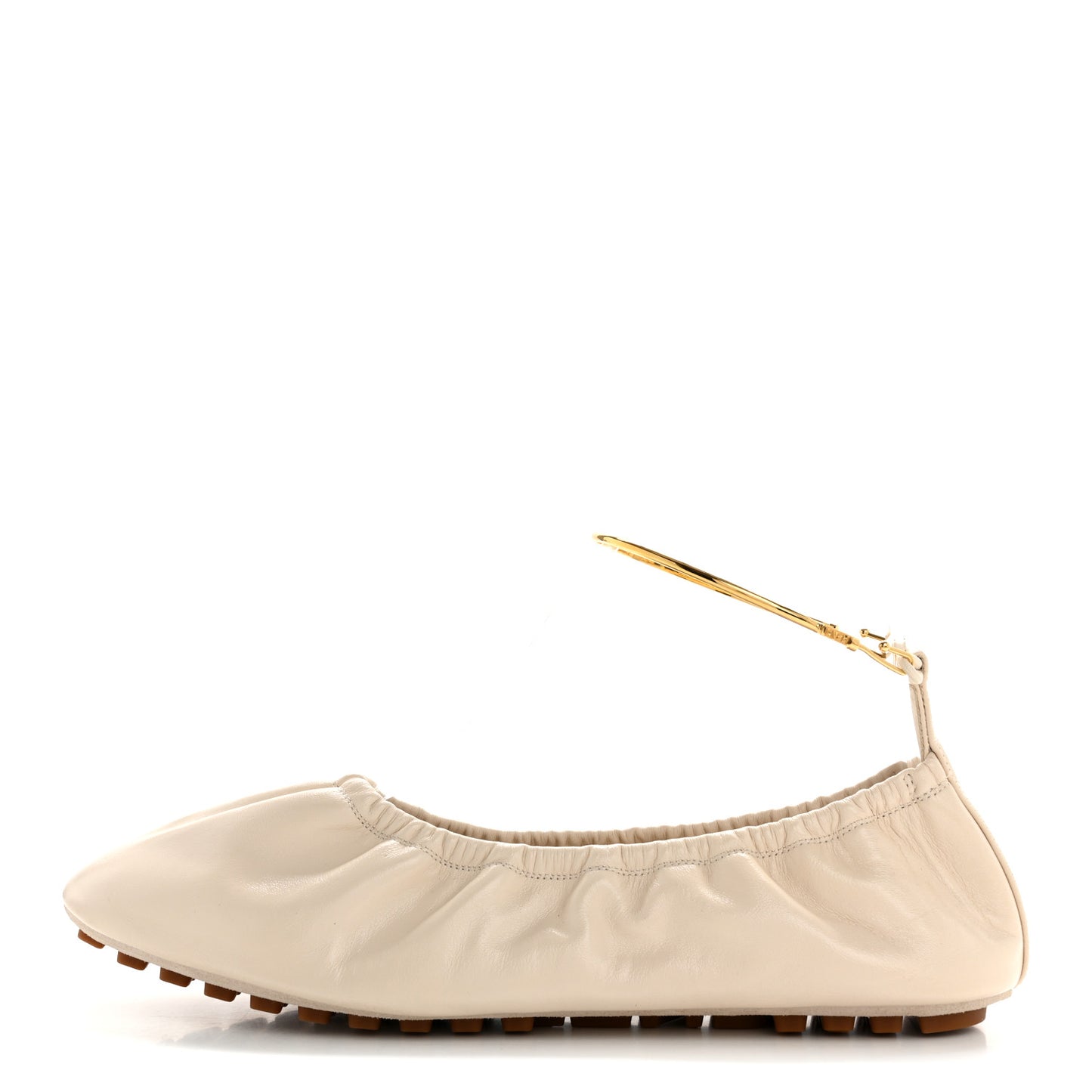 Vitello Filo Ballerina Flats 39 Shell