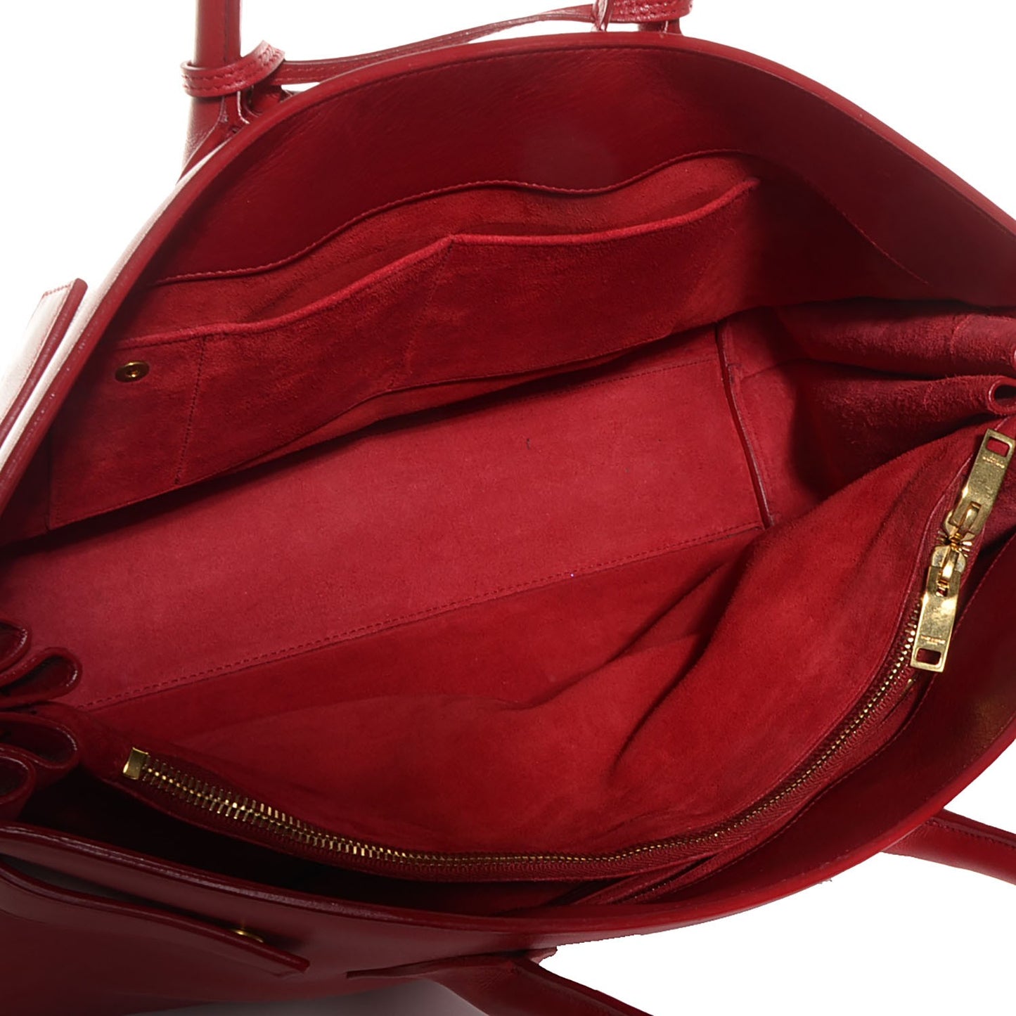 Calfskin Large Sac de Jour Carryall Lipstick Red