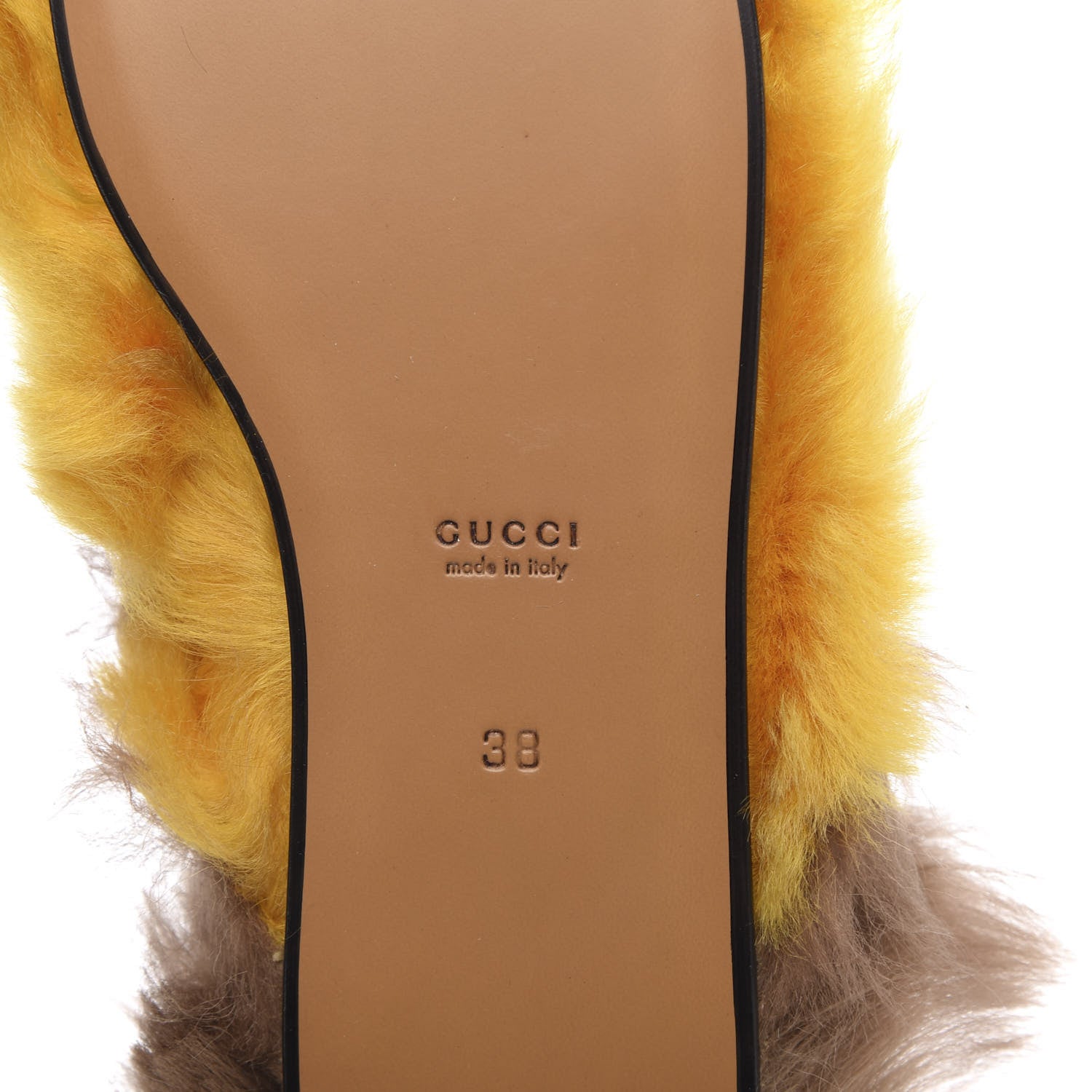 Gucci Merino Wool Womens Princetown Slippers 38 Light Crop Natural 7 of 8
